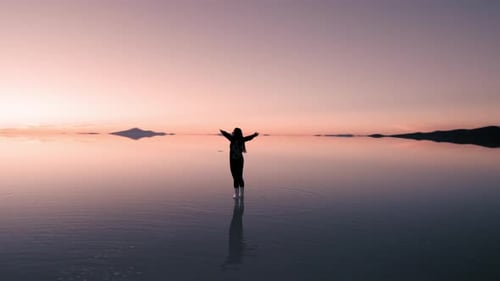 Puesta de sol en Salar de Uyuni (viaje en pareja) - Bolivia