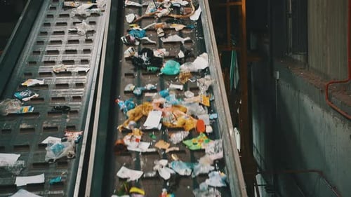 Moving Trash on Automated Conveyor Belt System