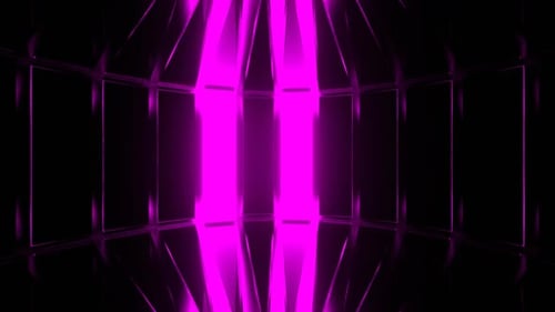 Yellow And Pink Circular Stroboscope Background Vj Loop In HD