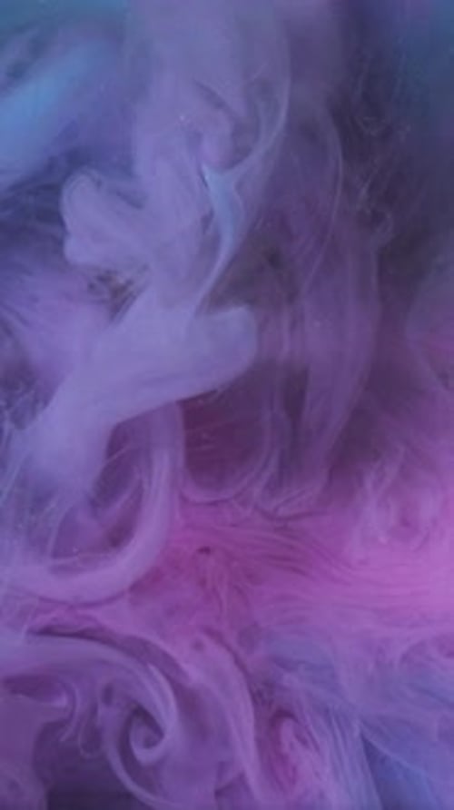 Abstract Swirling Colors in Pink, Purple and Blue
