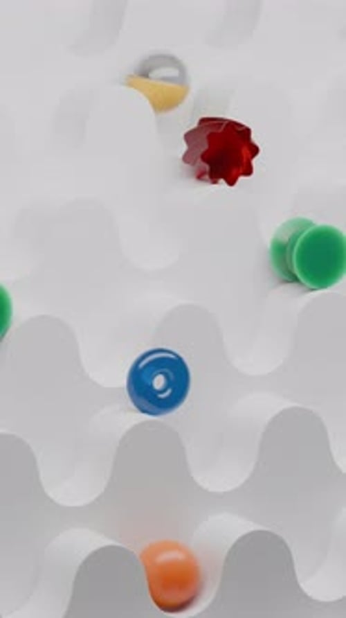 Geometric Path Colorful Shapes 3d Loop