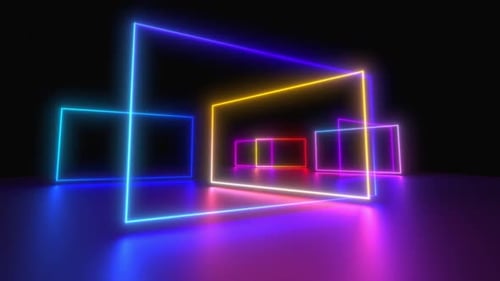 Glowing frames loop