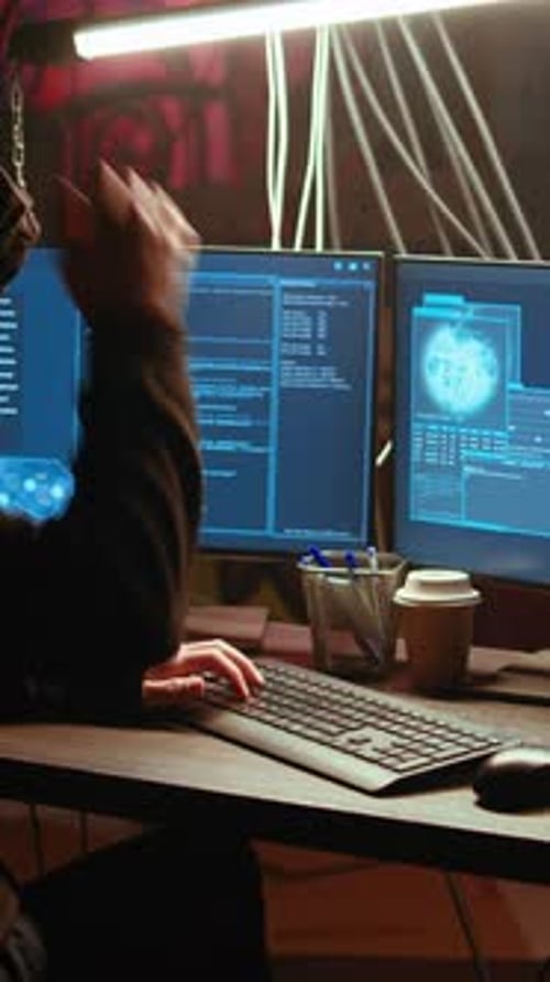 Vertical Video Hacker in Underground Bunker Takes Advantage of Security Breach