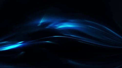 Abstract Blue Light Streaks Flowing Motion Background
