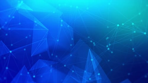 Plexus Technology Digital Background Loop Blue V4