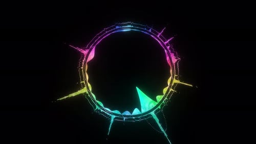 Animated Circular Audio Spectrum Visualizer