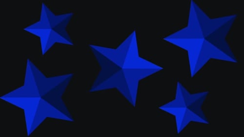 Blue Star Background Loop