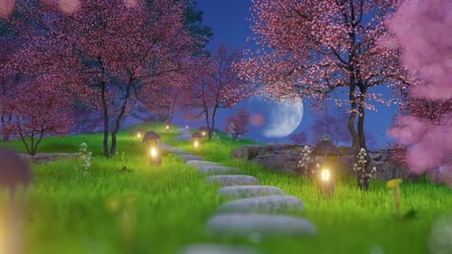 Pink Trees Path