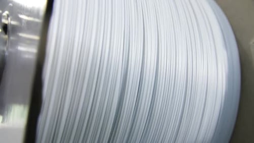 Roll of White Elastic Bands for Disposable Protective Masks