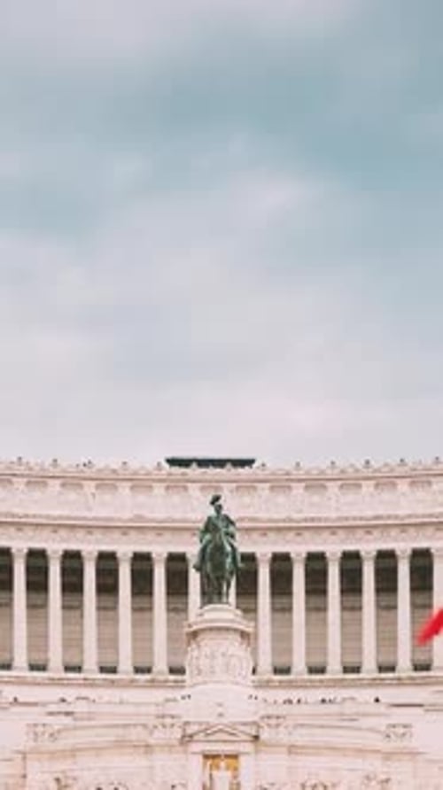 Rome Italy Altar Of The Fatherland Built In Honor Of Victor Emmanuel II II Vittoriano In Summer Day