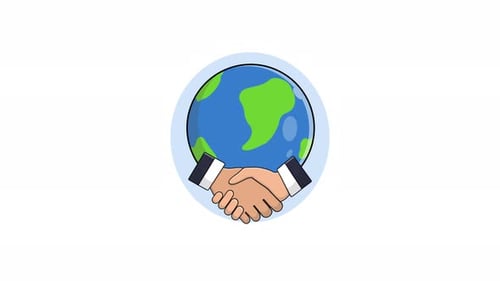4k Globalization Concept Animation Video