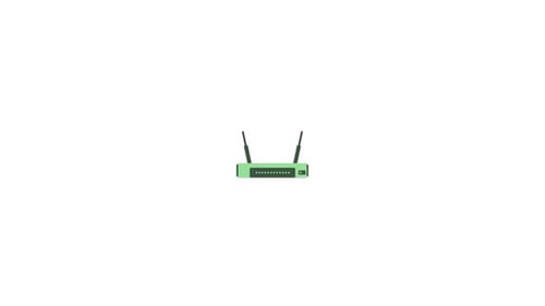 Animated Wi-Fi Router Sending Wireless Signal