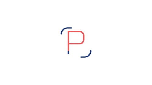 Minimalist Letter P Line Art Reveal