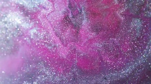 Glitter Fluid Paint Splatter Color Sparkle Bubble