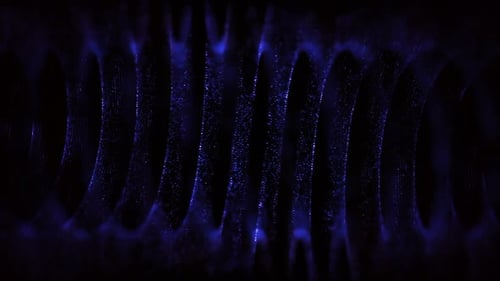 Blue Glittering Particles Animation Loop