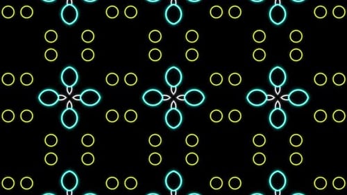 Colorful Abstract Mandala Kaleidoscope Loop V3