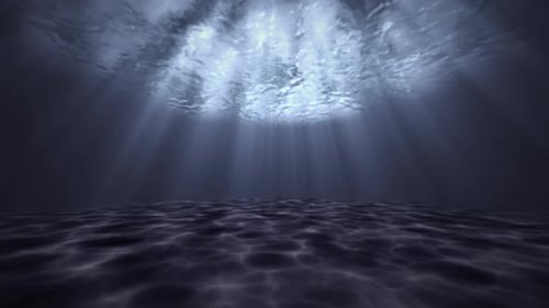 Serene Underwater Light Rays Animated Looping Background