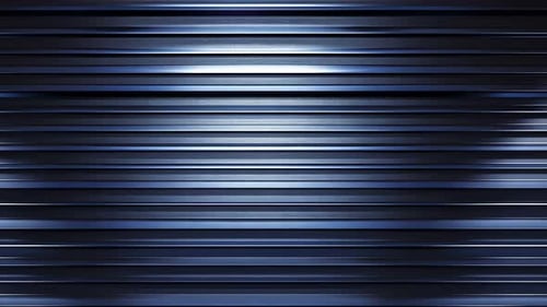 Dark blue metallic panel with horizontal lines
