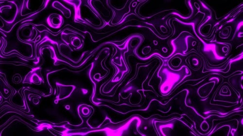Abstract Fluid Neon Flowing Lines Background Loop