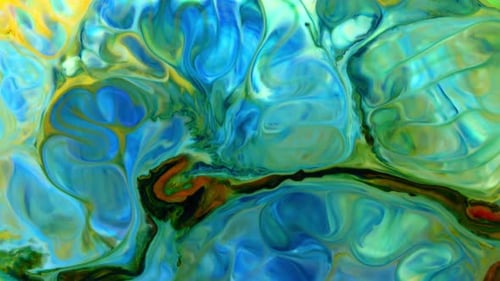 Abstract Colorful Ink Movements Spreads On Water Texture 700