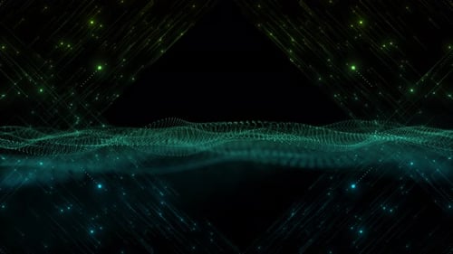 Abstrakter Binärcode-Matrix-Hintergrund, 3D-Blaulicht-Datenflusstechnologie, Digitales Netzwerk, Datenübertragung