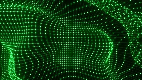 Green Liquid Changing Grid Background Vj Loop In 4K