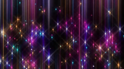 Colorful Sparkling Animation Background Video