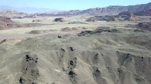 Dry desert landscape, Aerial view