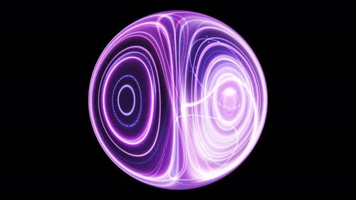 Purple Sphere Loop 4K