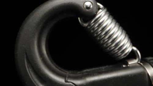 treinador de mãos, expansor. Dolly Slider Extreme Close-up. Sonda Laowa