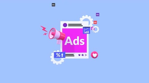 3D Social Media Advertising and Digital Marketing Animation