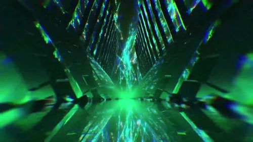 Shocking Green Particles Stage Background