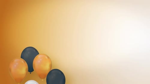 Modern Floating Balloons Animation for Celebrations