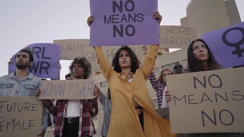 Group of People Protesting for Equality