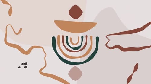 Abstract Organic Shapes Fluid Movement Loop Background