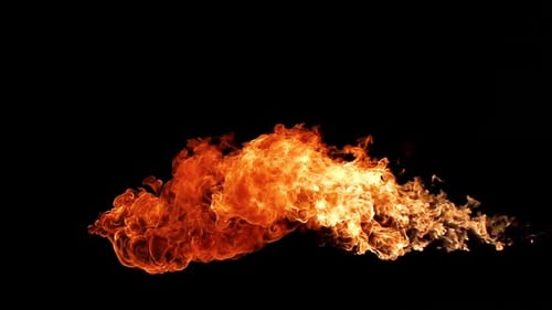 Shooting Fire Element Slow Motion with an Alpha Channel