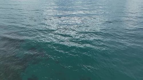 Luftbild Video bewölkten blauen Himmels über der Mittelmeerküste
