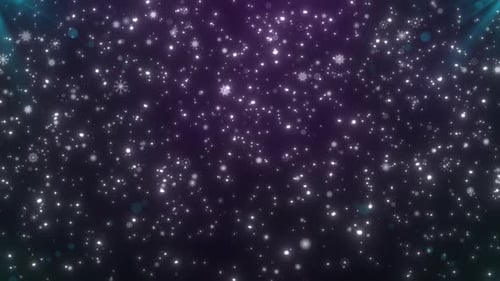 Elegant Sparkling Snowfall Particles Christmas Festive Background Loop
