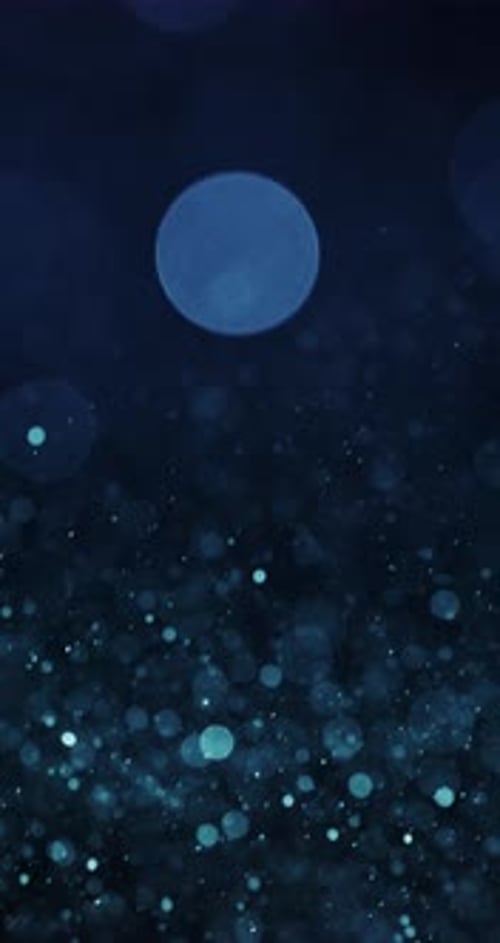 Gradient Blue Bokeh Particles Ascending