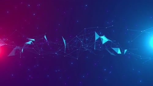 Abstract Futuristic Digital Wave Lines Backdrop Video As Technology Corporate Messages Concept Cyber