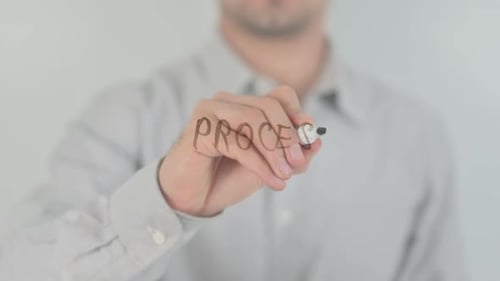 Process, Writing on Transparent Screen