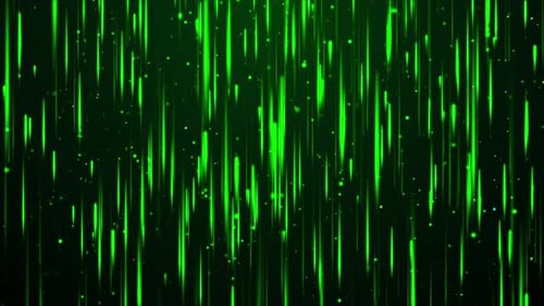 Abstract Green Particles Glowing Background Loop V4