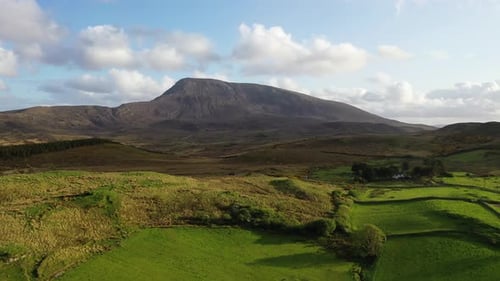 Aerial View of the Muckish Mountain in Donegal Republic of Ireland