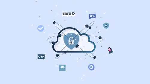 Concept de sécurité et de cybersécurité du cloud pour la protection des données numériques.