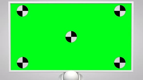 Robotic Arm with Green Screen Moving Dolly Shot