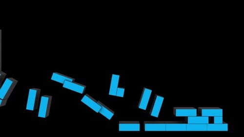 Corporate Logo Reveal with Assembling Geometric Blocks