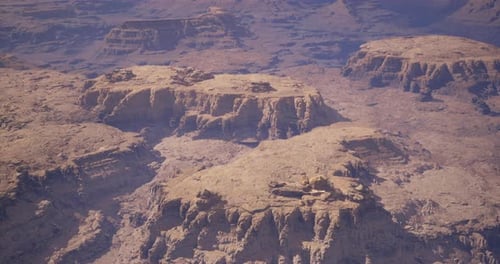 Vast Rocky Landscape Showcasing Towering Plateaus in Arid Terrain
