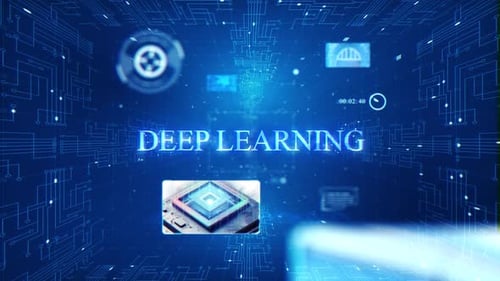 Deep Learning Futuristic Technology Title Reveal Animation