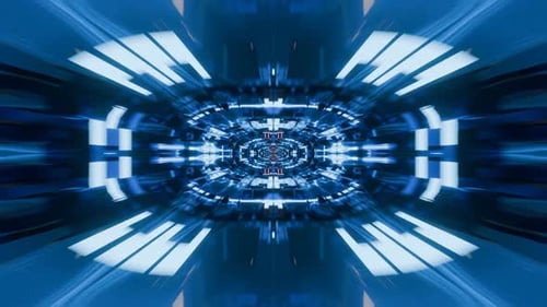 3D futuristic cosmic tunnel, abstract futuristic pattern, cosmic fast fly, fantastic endless loop