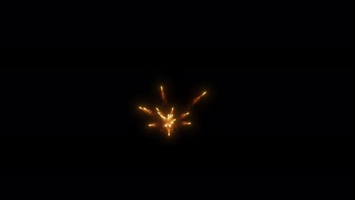 Aerial Sparks Or Fireworks Burst